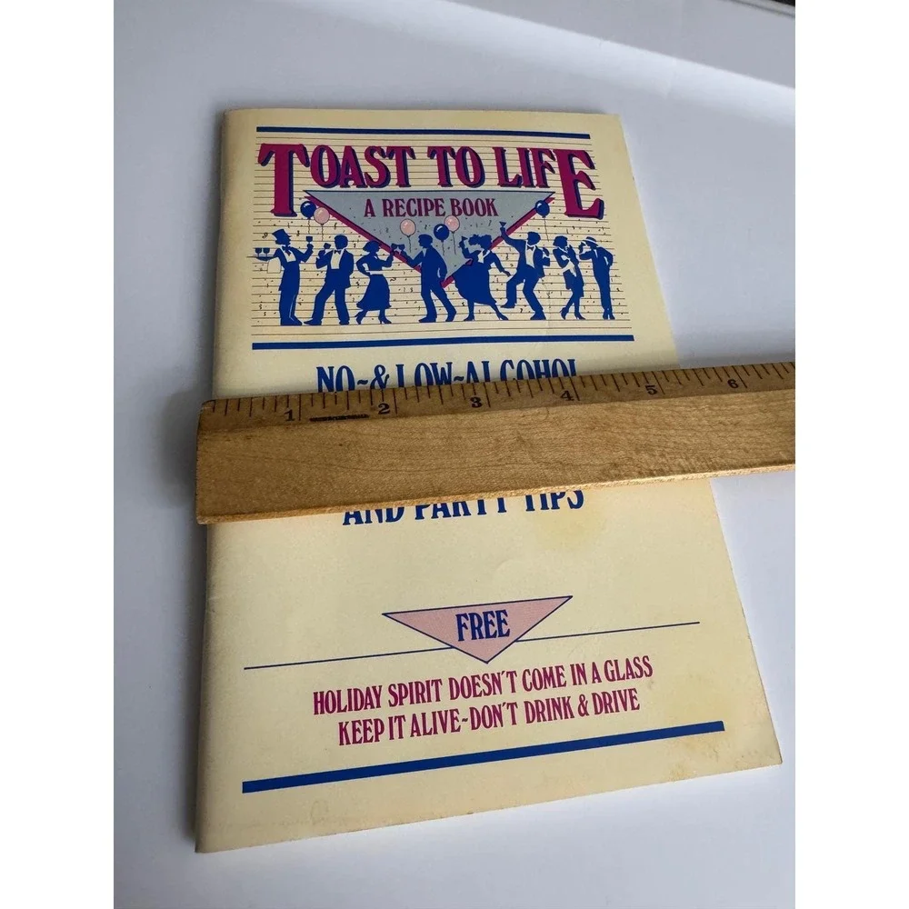Toast to Life Recipe Booklet 1988 Cocktails Hors d'Oeuvres NYS Mario Cuomo‎ Vtg